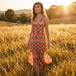 Women's Casual V-Neck Sleeveless Maxi Dress
