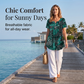 👚🌞Women's Casual V-Neck Top – Soft fabric, flattering fit & breathable – Perfect for summer days & effortless style ✨