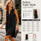 🔥👗LAST DAY SALE 60% OFF⚡50K+ SOLD💕Pleated V-Neck Dress | Timeless Elegant Lightweight Daily Dress🌸
