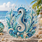 🌊DIY Ocean Pearl Painting – Create Your Own Unique Wall Art with a Beautiful Sea Theme