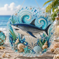 🌊DIY Ocean Pearl Painting – Create Your Own Unique Wall Art with a Beautiful Sea Theme
