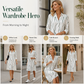 👔Summer Hot Sale - Up to 70% OFF⚡50K+ SOLD!🎁Women's Long Sleeve Printed Shirt Dress Casual Button Down Elegant Midi Dress