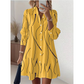 👔Summer Hot Sale - Up to 70% OFF⚡50K+ SOLD!🎁Women's Long Sleeve Printed Shirt Dress Casual Button Down Elegant Midi Dress