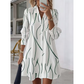 👔Summer Hot Sale - Up to 70% OFF⚡50K+ SOLD!🎁Women's Long Sleeve Printed Shirt Dress Casual Button Down Elegant Midi Dress