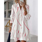👔Summer Hot Sale - Up to 70% OFF⚡50K+ SOLD!🎁Women's Long Sleeve Printed Shirt Dress Casual Button Down Elegant Midi Dress