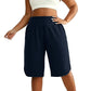 ⏰Last Day Sale 49% OFF👖Women's Casual Wide-Leg Knee-Length Shorts
