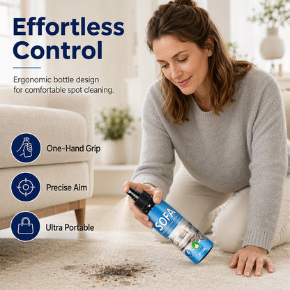 🥳2026 HOT SALE-￡6.99!! 🥳💞50K+ SOLD!🛋️✨No‑Rinse Fabric Cleaner Spray – Just spray & wipe – no water, no rinsing. Perfect for sofas, carpets & upholstery – fresh in minutes! 🧼💨