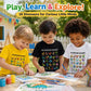 🦖Hot Sale 50% OFF✨Kids Dinosaur Alphabet Graphic T-Shirt