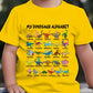 🦖Hot Sale 50% OFF✨Kids Dinosaur Alphabet Graphic T-Shirt
