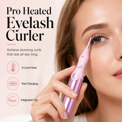 🔥💐Last Day Special Price £6.99‼️✨Rechargeable Heated Eyelash Curler | Get Long-Lasting Perfect Lash Curls Anytime🔋