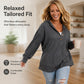 🔥LAST DAY SALE ONLY ￡15.99!!🔥Women's Long Sleeve Casual Hoodie Top 👕 A Cosy Throw-On for Chilly Mornings & Laid-Back Days ✨