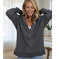🍂LAST DAY SALE ONLY ￡15.99!!🔥Women's Long Sleeve Casual Hoodie Top👕A Cosy Throw-On for Chilly Mornings & Laid-Back Days✨