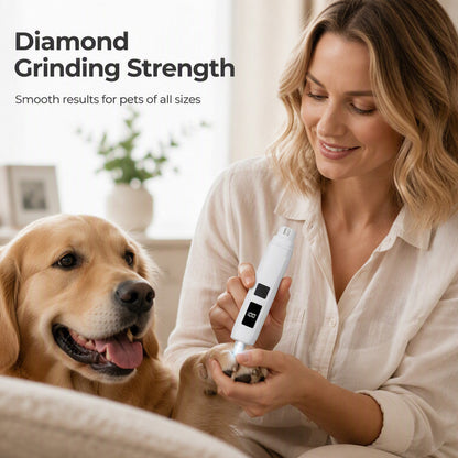 🥳2026 HOT SALE 70% OFF!💞50K+ SOLD!🐶Electric Pet Nail Grinder – Whisper‑quiet, 3‑step gentle grinding. LED power display & USB‑C rechargeable – stress‑free grooming for dogs & cats! 🛡️✨