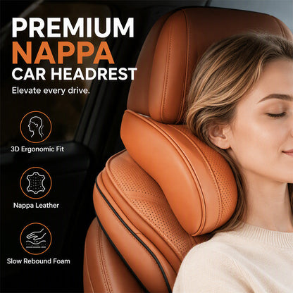 🌞New Hot Selling 50% OFF🎁🚗💤 Relieve Driving Fatigue! Universal Memory Foam Car Headrest Neck Pillow, Ergonomic Support Auto Neck Cushion for Long Road Trips