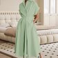 Chic Lapel Collar High-Waist A-Line Shirtdress