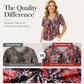 🎉2026 Hot Sale 50% OFF💞 Women's V Neck Leopard Print Short Sleeve T-Shirt Pleated Tunic Top