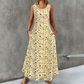 💃Summer Hot Sale 70% OFF⏳💞Women's Floral Print Sleeveless Maxi Dress with Pockets
