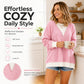 Women's Casual Color Block Crewneck Top