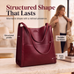 Versatile PU leather handbag and crossbody bag