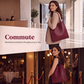 Versatile PU leather handbag and crossbody bag