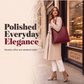 Versatile PU leather handbag and crossbody bag