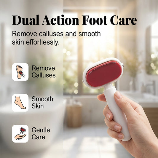 ⏰🔥LAST DAY SALE 50% OFF🏆Double-Sided Foot Scraper – Easily Removes Calluses and Dead Skin ✨🦶