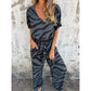 🎁2026 New Arrivals 70% OFF💥Women's Zebra Print V-Neck Top & Pants Two-Piece Set