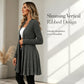 💖Early Autumn’s Sale ONLY ￡17.99!!🌻🧥Women's Soft Knit Open-Front Cardigan – Elegant & Easy to Layer