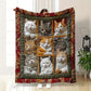 🎁LAST DAY SALE: £11.99!! 🐱💤 Cozy 9‑Panel Sleeping Cats Blanket – Ultra‑Soft Flannel, Reversible Design, Perfect for Sofa, Bed & Travel 🌙✨