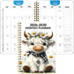⏰📅LAST DAY SALE ONLY￡6.99!!🐮Highland Cow 5-Year Monthly Planner – Long-Term Organisation & Goal Planning in One Place✨