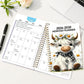 ⏰📅LAST DAY SALE ONLY￡6.99!!🐮Highland Cow 5-Year Monthly Planner – Long-Term Organisation & Goal Planning in One Place✨
