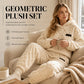 ⏳LAST DAY SALE ONLY ￡22.99!!🔥🍂 Embossed Geometric Plush Set – Timeless Comfort & Effortless Style For Every Occasion