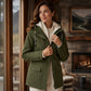 🍂⏳Limited Time 60% OFF💥Women's Plush-Lined Windproof Hooded Jacket