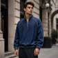 ⏳LAST DAY SALE ONLY ￡25.99!!✨🍂 Men's Quarter-Zip Denim Pullover – Casual Style with Comfortable Everyday Fit