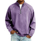 ⏳LAST DAY SALE ONLY ￡25.99!!✨🍂 Men's Quarter-Zip Denim Pullover – Casual Style with Comfortable Everyday Fit