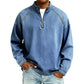 ⏳LAST DAY SALE ONLY ￡25.99!!✨🍂 Men's Quarter-Zip Denim Pullover – Casual Style with Comfortable Everyday Fit