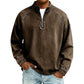 ⏳LAST DAY SALE ONLY ￡25.99!!✨🍂 Men's Quarter-Zip Denim Pullover – Casual Style with Comfortable Everyday Fit
