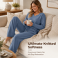 💖2026 Autumn’s Sale 70% OFF🍂✨Effortless Comfort | Women's V-Neck Knit Top & Pants 2-Piece Lounge Set