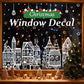 🔥LAST DAY SALE ONLY￡6.99!🎁🎄 Christmas Village Window Sticker Set