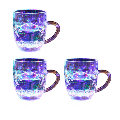 🎁🍻Xmas Hot Sale 70% OFF✨Multicolor Liquid Activated LED Light Up Glowing Wine Glasses Cups🍻👍For Bar Party Decor, Christmas Gift & Thanksgiving Tableware