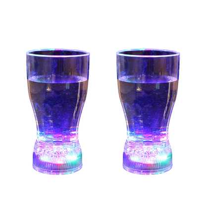 🎁🍻Xmas Hot Sale 70% OFF✨Multicolor Liquid Activated LED Light Up Glowing Wine Glasses Cups🍻👍For Bar Party Decor, Christmas Gift & Thanksgiving Tableware
