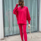 ⏳LAST DAY SALE ONLY ￡19.99!!🔥Women's Long Sleeve Printed Sweatshirt and Leggings 2-piece Set