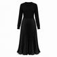 💖2026 Autumn’s Hot Sale 70% OFF✨Effortless Elegance | Women's Pleated Round-Neck Maxi Dress 🌟