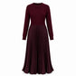 💖2026 Autumn’s Hot Sale 70% OFF✨Effortless Elegance | Women's Pleated Round-Neck Maxi Dress 🌟