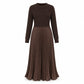 💖2026 Autumn’s Hot Sale 70% OFF✨Effortless Elegance | Women's Pleated Round-Neck Maxi Dress 🌟