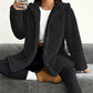⏳LAST DAY SALE ONLY ￡17.99!!✨🍂 Women's Loose-Fit Hooded Plush Jacket