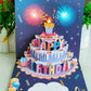 🎂🎉HOT SALE 70% OFF!!!🎁💐Birthday Cards With Fireworks & Pop Up Cake & Blow-able Music