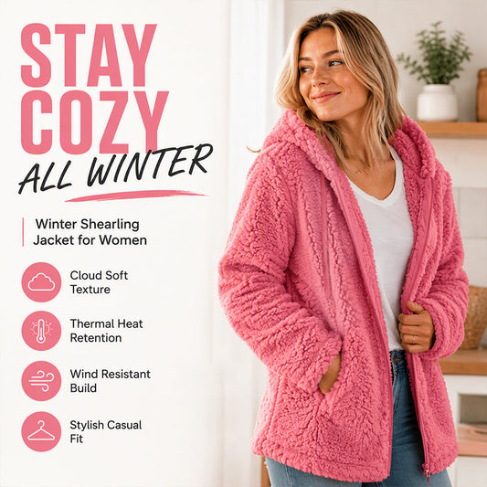 ⏳LAST DAY SALE 70% OFF❄️Women’s Cosy Hooded Zip Fleece Jacket – Soft, Warm & Perfect for Everyday Life🧥