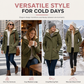 💃LAST DAY SALE 50% OFF!!🔥Women's Hooded Fleece-Lined Padded Winter Coat🧥