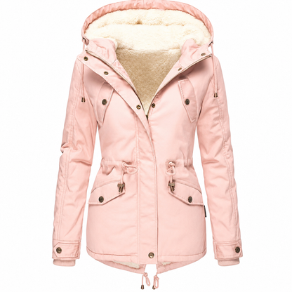 💃LAST DAY SALE 50% OFF!!🔥Women's Hooded Fleece-Lined Padded Winter Coat🧥